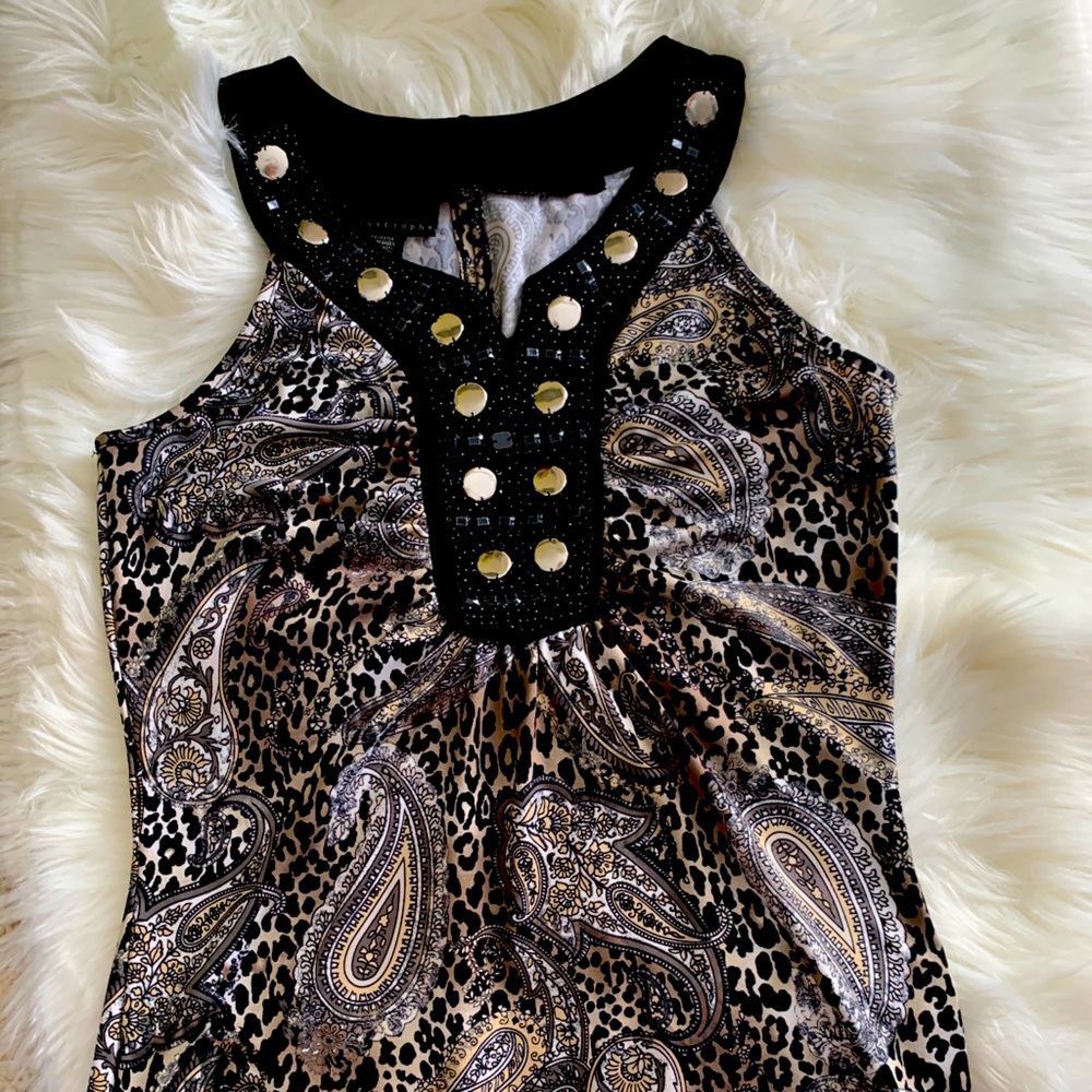 Beaded Sleeveless Top